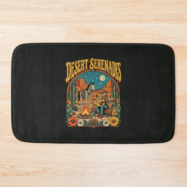 Item preview, Desert Serenades – Skeleton Cowboy Campfire designed and sold by AwesomeBeyondLimits.