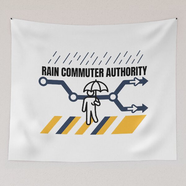 Item preview, Commuter Rain Authority Public Transit City Life designed and sold by SplashTastic.