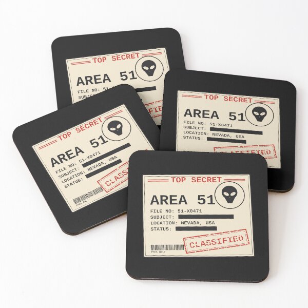 Item preview, Area 51 Classified Top Secret Alien File Stamp designed and sold by jaissaurabh.