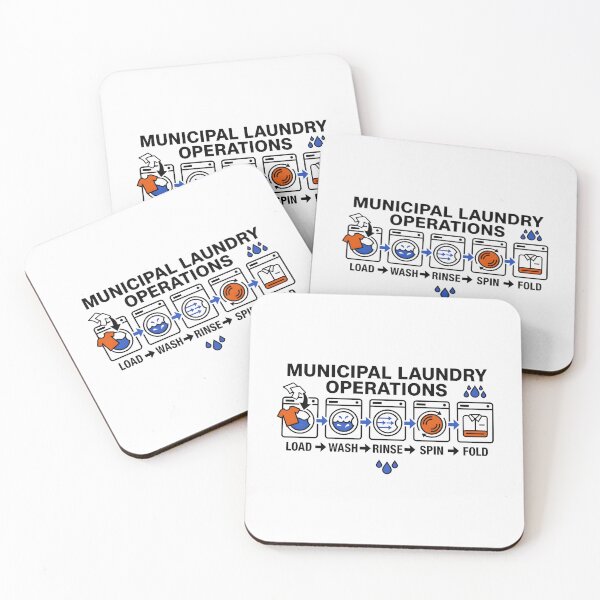 Item preview, Laundry Humor Municipal Operations Daily Routine designed and sold by SplashTastic.