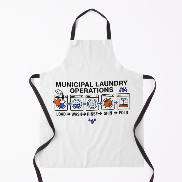 Item preview, Laundry Humor Municipal Operations Daily Routine designed and sold by SplashTastic.