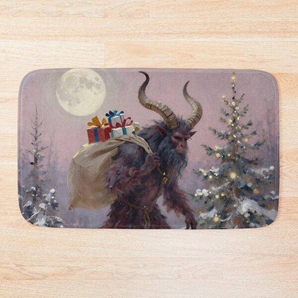 Artikelvorschau, Krampus als Weihnachtsgeschenkträger | Gotische Winterfolklore-Kunst entworfen und verkauft von cr6zym1nd.