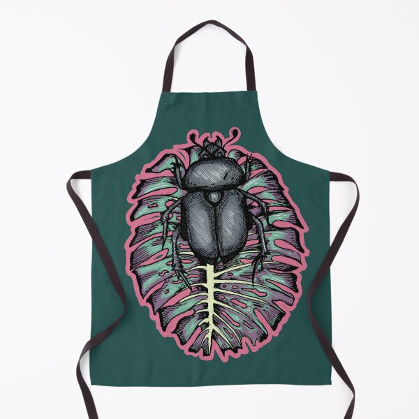 Item preview, Beetle on a Leaf | Hand-Drawn Botanical Insect Art designed and sold by Half Mess.