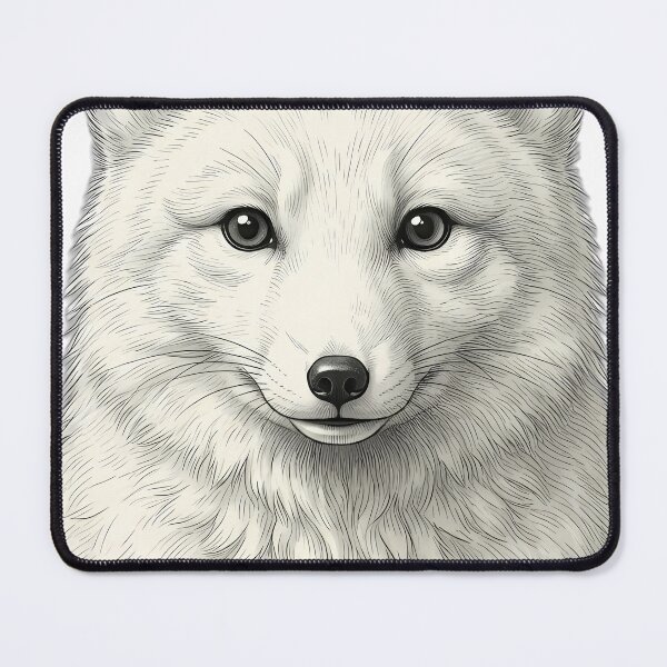 Aperçu de l'œuvre Vintage Naturalist Arctic Fox Portrait — Antique Arctic Wildlife Art créée et vendue par Catch333.