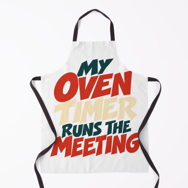 Artikelvorschau, Oven Timer Meeting Retro Kitchen Lettering Art entworfen und verkauft von Bikivuno.
