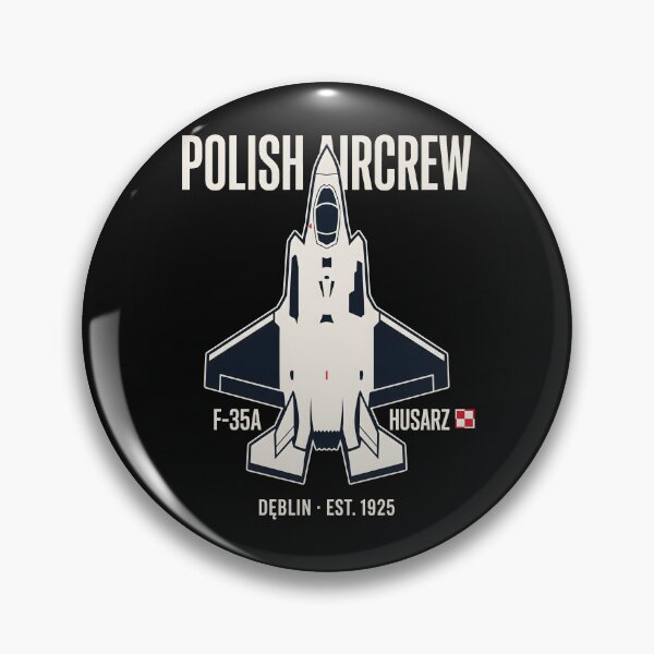 Item preview, Military Aviation Polish Aircrew Jet Flight Crest designed and sold by SplashTastic.