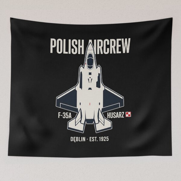 Item preview, Military Aviation Polish Aircrew Jet Flight Crest designed and sold by SplashTastic.
