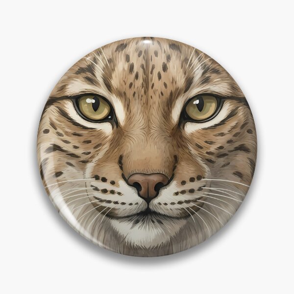 Artikelvorschau, Vintage Naturalist Iberian Lynx Portrait — Antique Wild Cat Art entworfen und verkauft von Catch333.