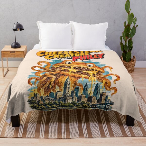 Item preview, Philly Cheesesteak Monster Kaiju City Rampage designed and sold by Yellowriversss.