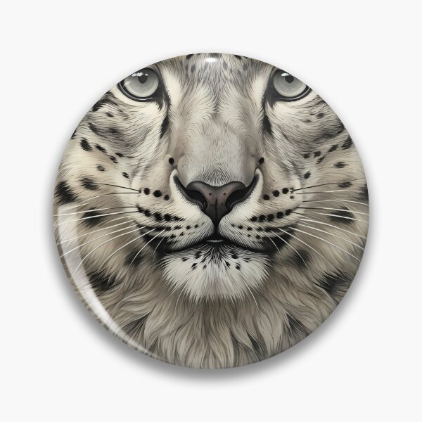 Artikelvorschau, Vintage Naturalist Snow Leopard Portrait — Antique Mountain Cat Art entworfen und verkauft von Catch333.