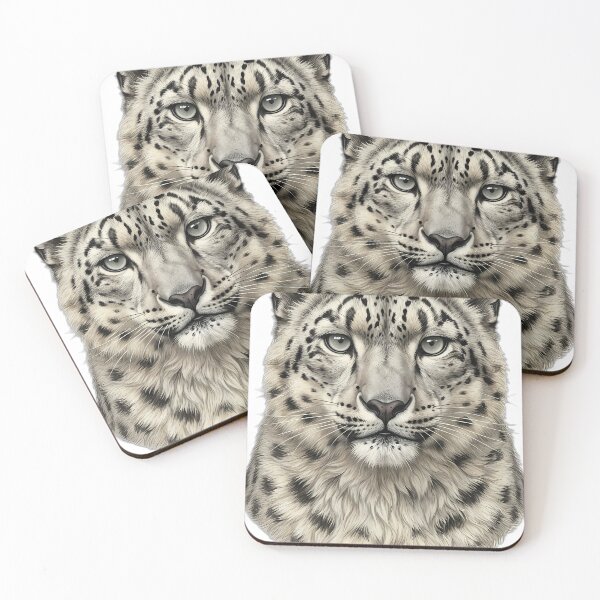 Item preview, Vintage Naturalist Snow Leopard Portrait — Antique Mountain Cat Art designed and sold by Catch333.