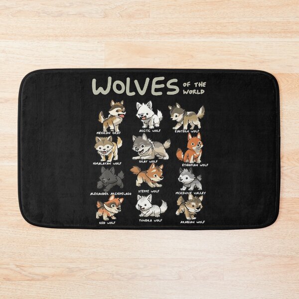 Item preview, Wolves Of The World Wolf Species Wildlife Animal Lover designed and sold by Moscettakkk.