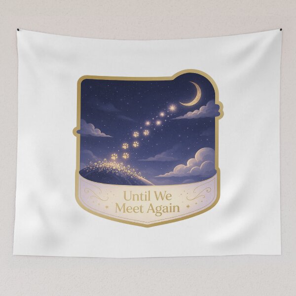 Item preview, Pet Memorial — Until We Meet Again Paw Prints designed and sold by TheCalmEdit.