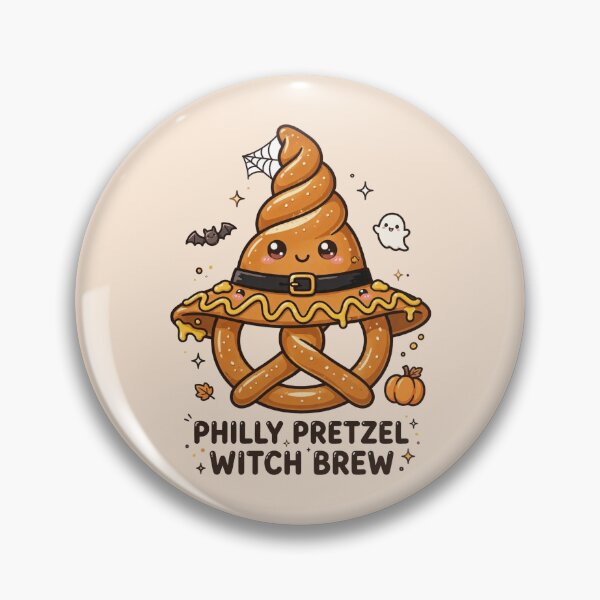 Item preview, Kawaii Philly Pretzel Witch Hat Halloween Brew designed and sold by Yellowriversss.