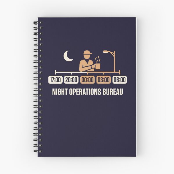 Item preview, Night Shift Bureau Third Shift Coffee Humor designed and sold by SplashTastic.