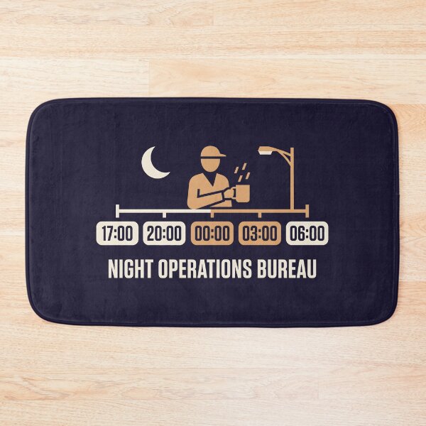 Item preview, Night Shift Bureau Third Shift Coffee Humor designed and sold by SplashTastic.