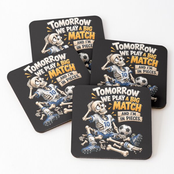 Item preview, Big Match Tomorrow – Funny Skeleton Soccer Player designed and sold by Tadeusz1.