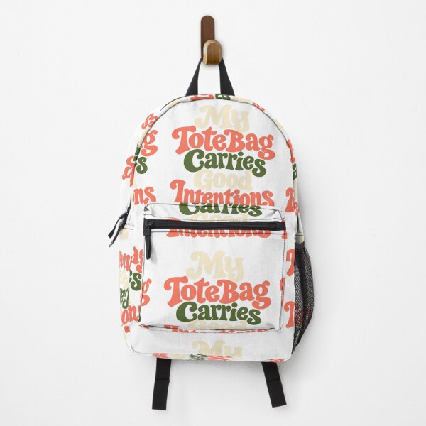 Artikelvorschau, Tote Bag Good Intentions Retro Lettering Humor entworfen und verkauft von Bikivuno.