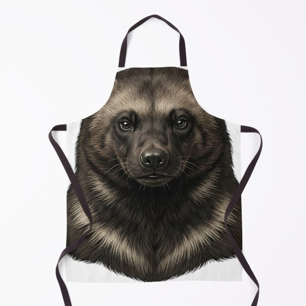 Artikelvorschau, Vintage Naturalist Wolverine Portrait — Antique Northern Wildlife Art entworfen und verkauft von Catch333.