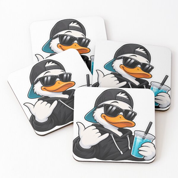 Item preview, Golden Duck Drip – Cool Duck Streetwear Sticker designed and sold by Two Hearts Studio.
