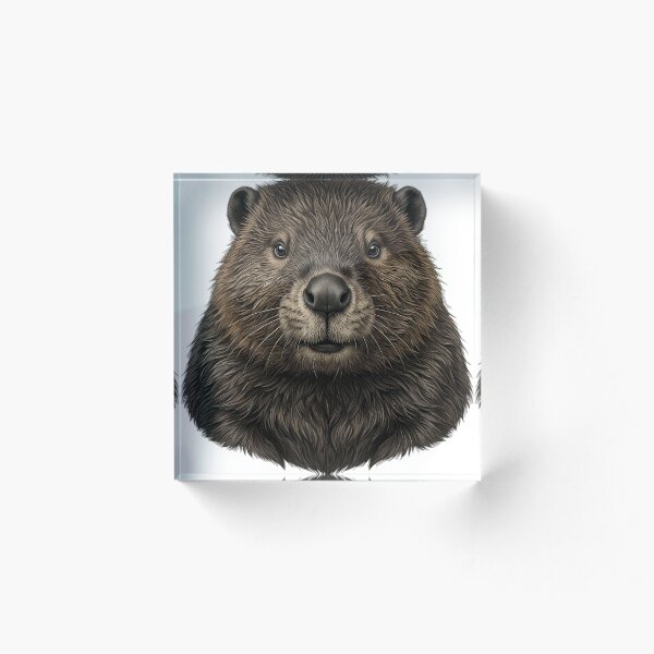 Aperçu de l'œuvre Vintage Naturalist American Beaver Portrait — Antique River Wildlife Art créée et vendue par Catch333.