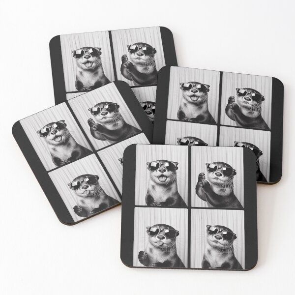 Item preview, Cute Funny Otters Wearing Sunglasses Animal Lover designed and sold by Moscettakkk.