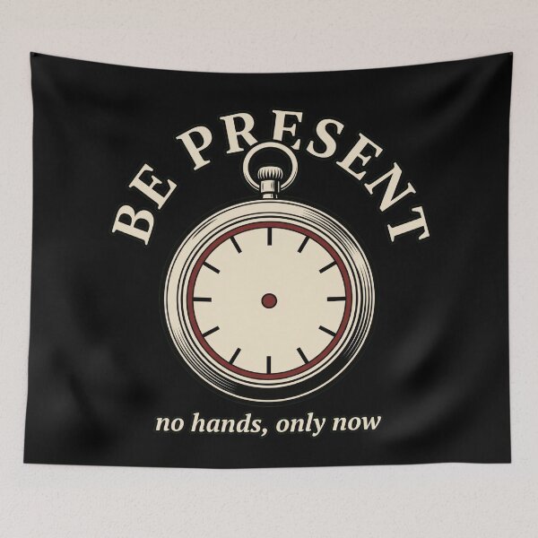 Item preview, Be Present Mindfulness Pocket Watch: No Hands, Only Now designed and sold by Osmose-Studio.