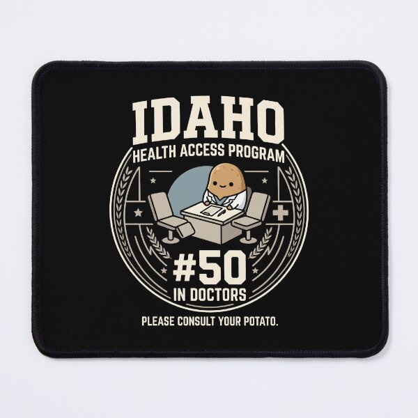 Item preview, Idaho Humor Potato Doctor Healthcare Satire Badge designed and sold by SplashTastic.