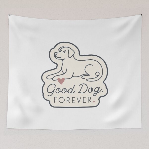 Item preview, Dog Memorial Line Art — Good Dog Forever designed and sold by TheCalmEdit.