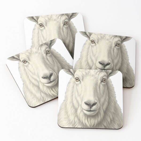 Item preview, Vintage Naturalist Mountain Goat Portrait — Antique Alpine Wildlife Art designed and sold by Catch333.