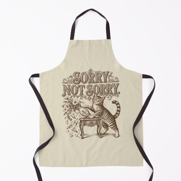 Item preview, Sorry Not Sorry – Mischievous Vintage Cat designed and sold by AwesomeBeyondLimits.