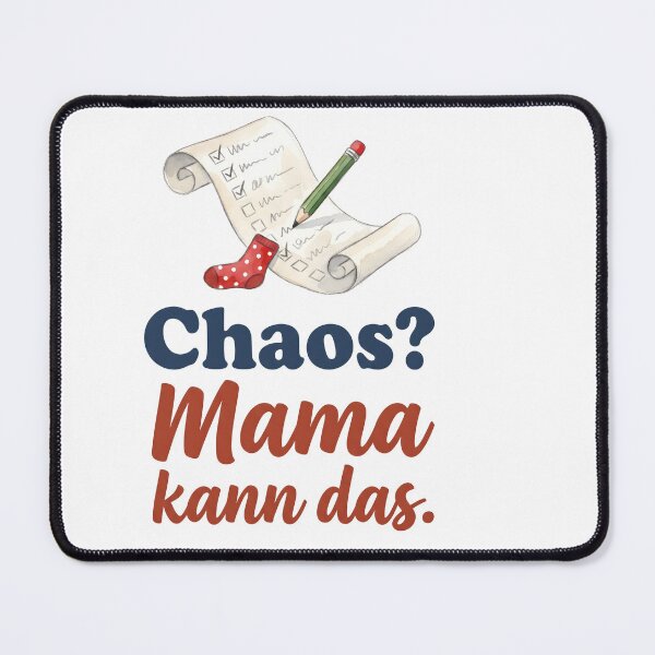 Artikelvorschau, Chaos? Mama kann das. – Liste und Socke (deutscher Spruch) entworfen und verkauft von style-dk.