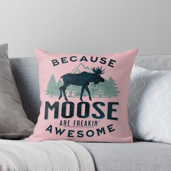 Item preview, Because Moose Are Freakin' Awesome - Funny Moose designed and sold by Good-Mood-Goods.