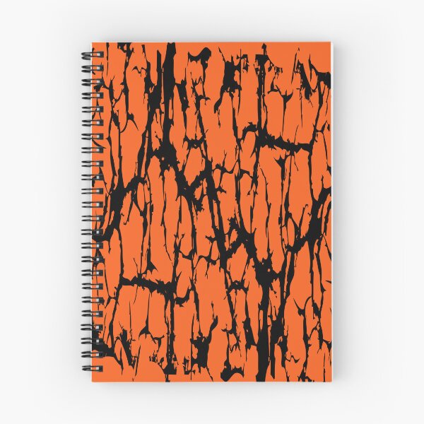 Item preview, Abstract Cracks Distressed Orange Black Pattern designed and sold by ArtbyDebbieC.