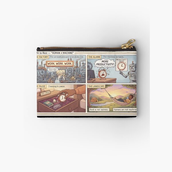 Item preview, Human ≠ Machine – A comic for the right to rest designed and sold by Mianku | Für das Leben.
