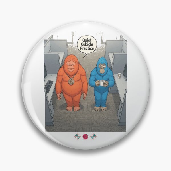 Item preview, Funny Office Yoga Mountain Pose Bigfoot Cartoon Cute Work Humor designed and sold by Whimsy Trail Co.