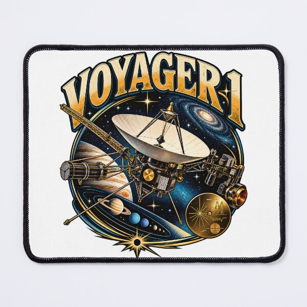 Item preview, Voyager 1 Interstellar Mission Vintage Space Emblem designed and sold by ZayCreates.