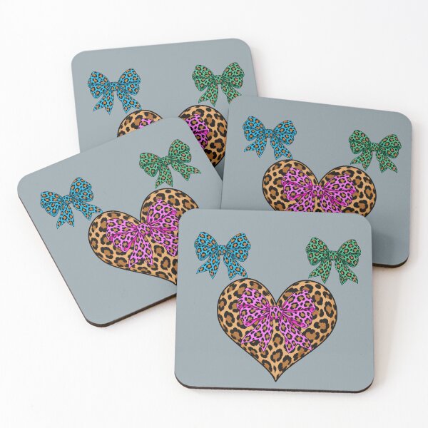 Item preview, Leopard Heart & Colorful Bows designed and sold by Aimetoi.