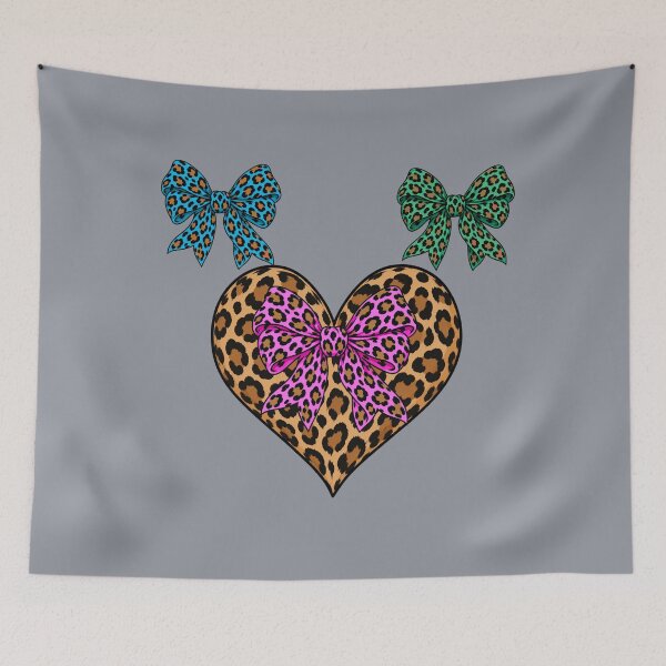 Item preview, Leopard Heart & Colorful Bows designed and sold by Aimetoi.