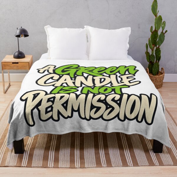 Artikelvorschau, Green Candle Permission Bold Trader Lettering entworfen und verkauft von Bikivuno.