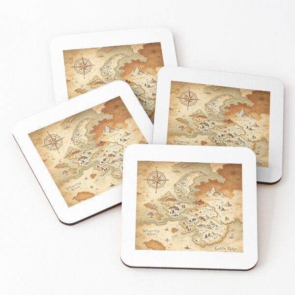 Item preview, Fantasy World Map - Whispering Woods designed and sold by shopD20.
