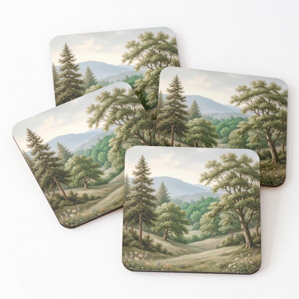 Item preview, Retro mountain with trees designed and sold by casamomo.