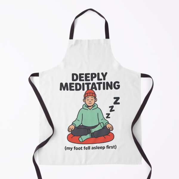 Item preview, Meditation Humor Cartoon: My Foot Fell Asleep First designed and sold by Osmose-Studio.