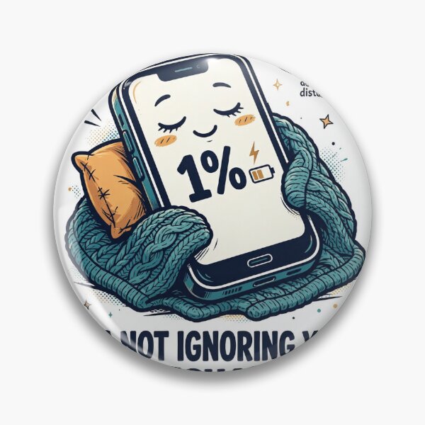 Artikelvorschau, I'm Not Ignoring You, I'm Recharging Funny Shirt entworfen und verkauft von Hearth & Hue.
