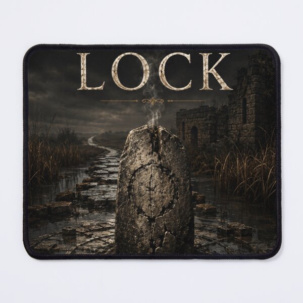 Item preview, The Sixth Lock Book Cover – Dark Fantasy Horror Gothic Occult Art designed and sold by Element Horizon Studio.