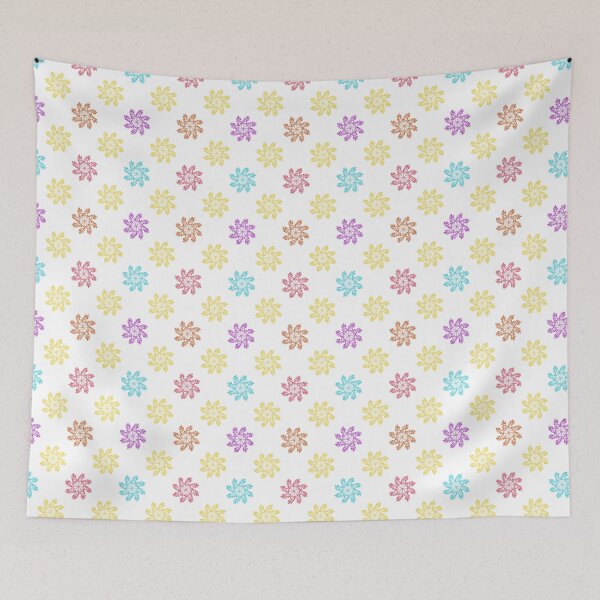 Item preview, Colorful Botanical Pinwheel Seamless Pattern with Floral Leaf Motifs Digital Paper designed and sold by AnnavelleStudio.