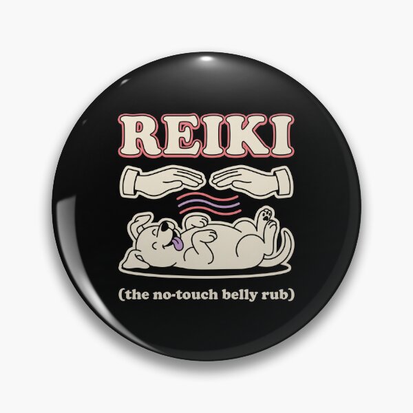 Artikelvorschau, Reiki-Humor für Hunde: Die berührungslose Bauchmassage, Retro 70er Jahre entworfen und verkauft von Osmose-Studio.