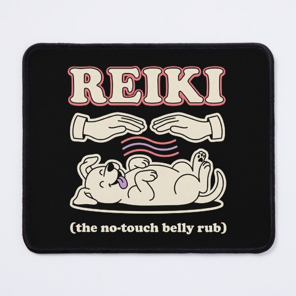 Item preview, Reiki Humor Dog: The No-Touch Belly Rub, Retro 70s designed and sold by Osmose-Studio.