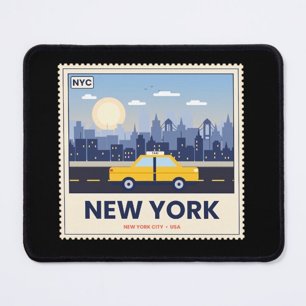 Item preview, New York City Skyline Yellow Taxi Vintage Travel designed and sold by jaissaurabh.