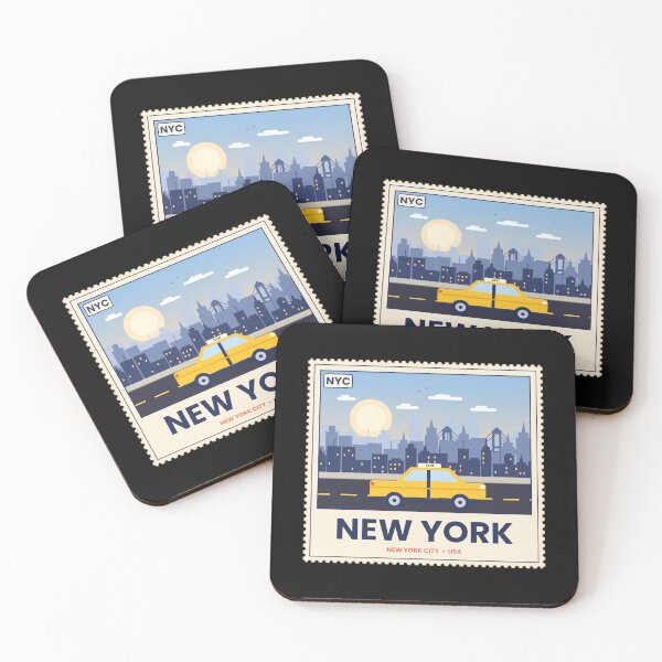 Item preview, New York City Skyline Yellow Taxi Vintage Travel designed and sold by jaissaurabh.